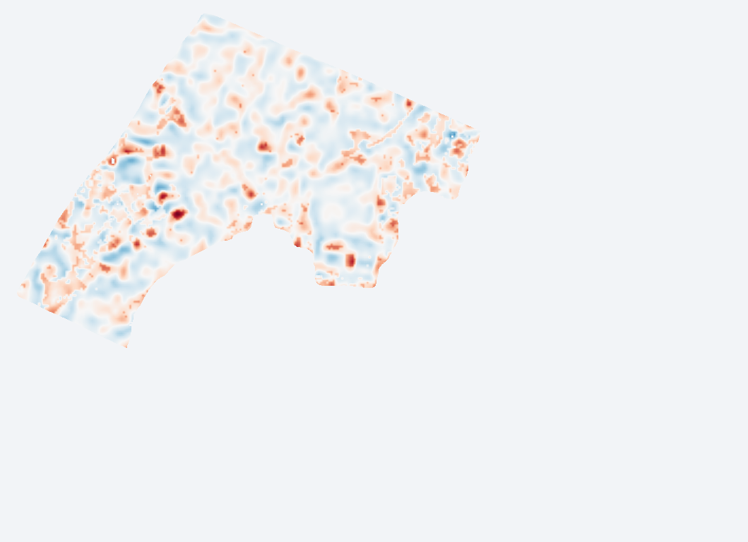 Original Landsat — actual experimental imagery of the same extent, grid north up