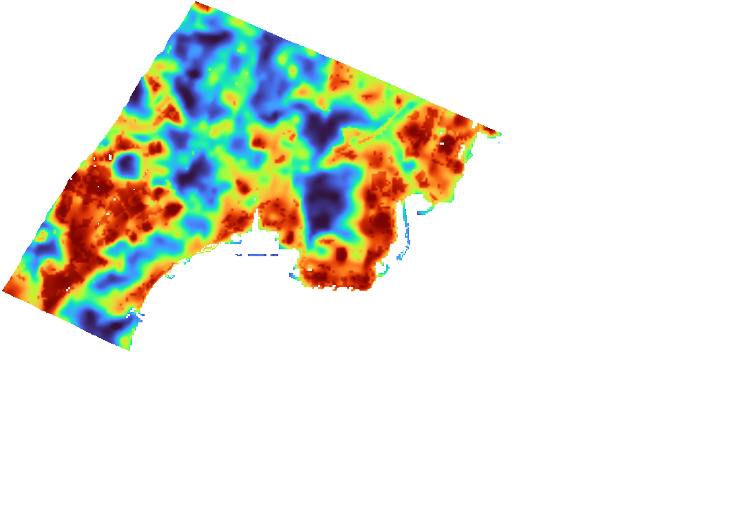 Original Landsat · 16 October · same-area close-up